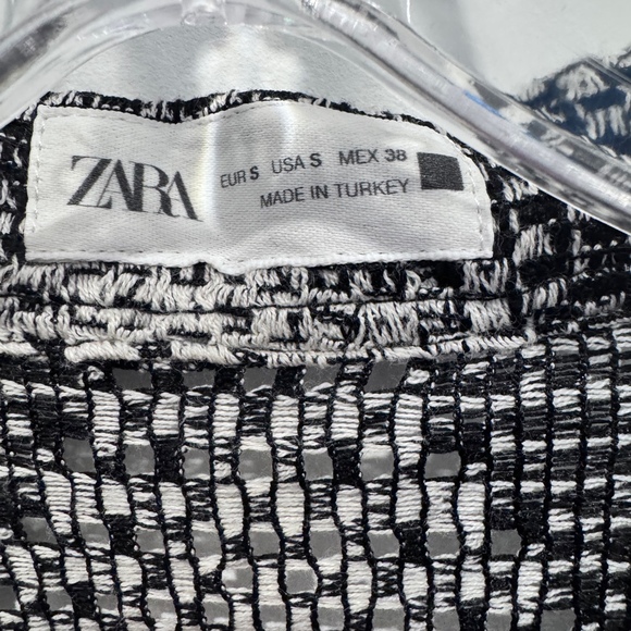 ZARA MEN’S DIAMOND PRINT SHORT SLEEVE BUTTONFRONT - Picture 2 of 3